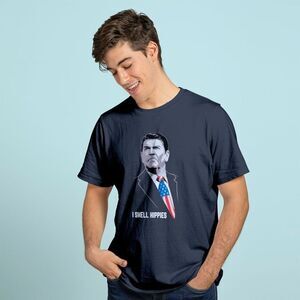 I Smell Hippies Ronald Reagan Political Humor Graphic T-Shirt